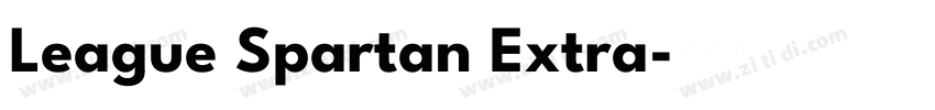 League Spartan Extra字体转换